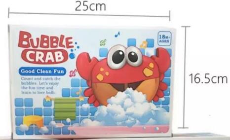 Baby Bubble Machine Maker Crab Toy